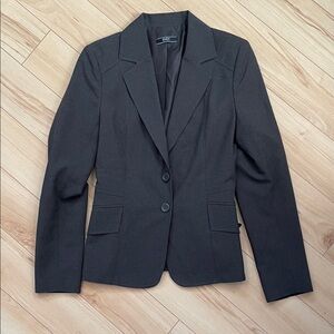 Suzy Shier Sz 3/4 Dark Charcoal Blazer
